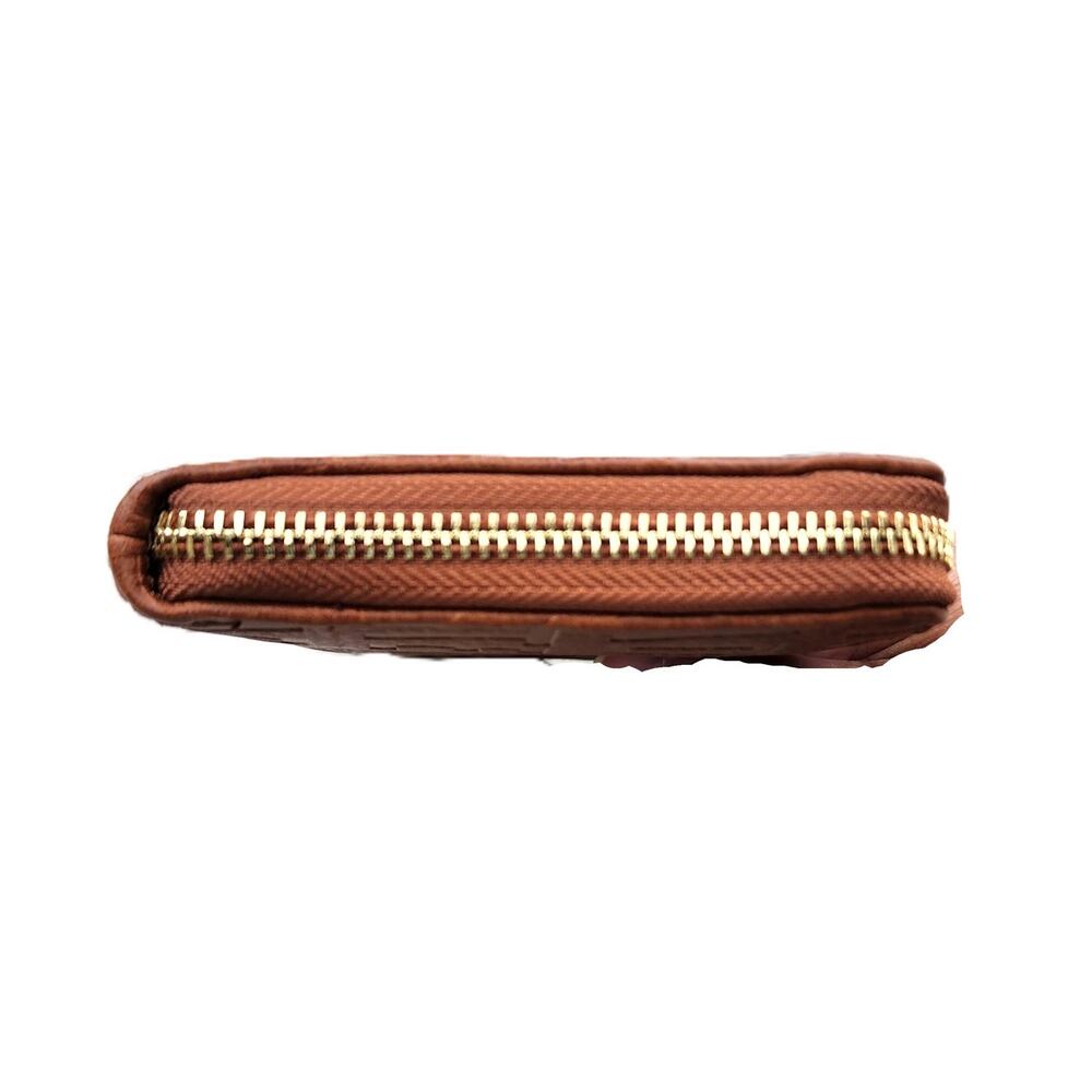 Steve Madden Embossed Monogram Zip Around Wallet Wristlet - Picture 8 of 10